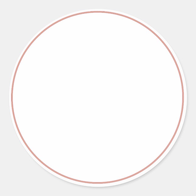 Adesivo ROUND Plain STICKER com FRONTEIRA - Saudações (Frente)