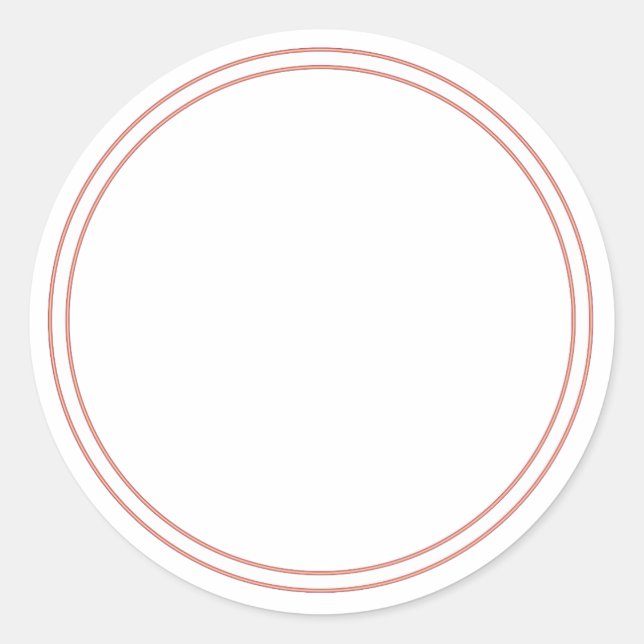 Adesivo ROUND Plain STICKER com FRONTEIRA - Saudações (Frente)