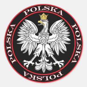 Adesivo Round Polska Eagle