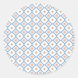 Adesivo Round sticker design with a white background