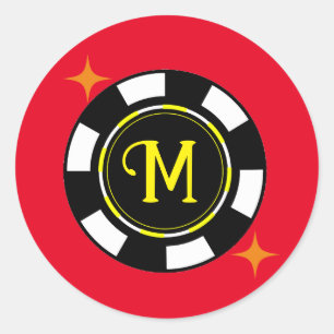 Adesivo Round Sticker - Poker Personalizado (adicionar ini