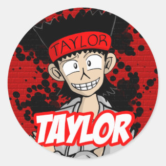Adesivo Round Sticker Taylor