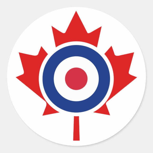 Adesivo Roundel Alvo de Hóquei em Curling do Mod Canada (Frente)