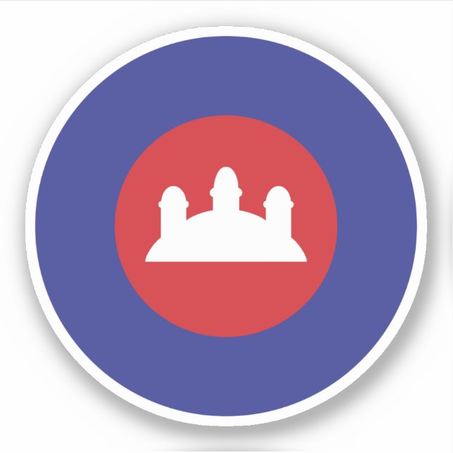 Adesivo Roundel Cambojana (Frente)