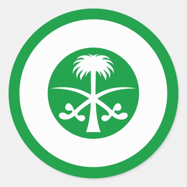 Adesivo Roundel da Arábia Saudita (Frente)
