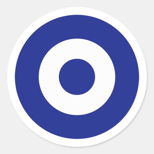 Adesivo Roundel da Força Aérea Helênica, Grécia (Frente)