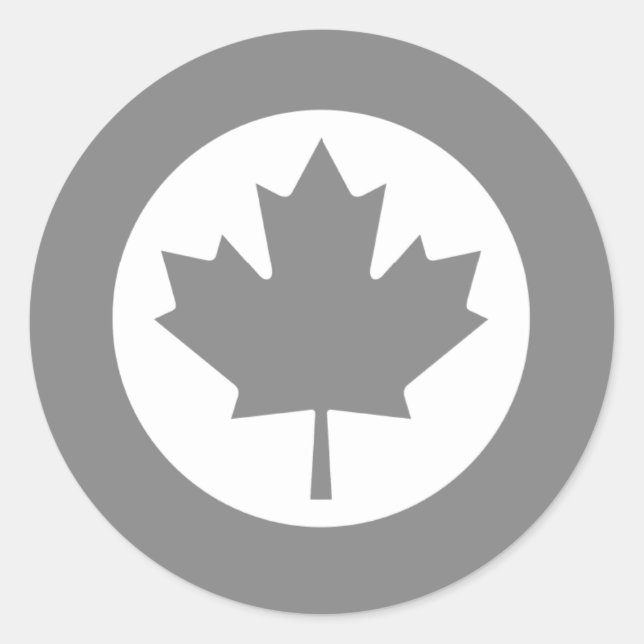 Adesivo Roundel Folha de Folha do Maple da RAF canadense S (Frente)