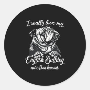 Adesivo Roupa Buldogue Ama Meu Buldogue Inglês