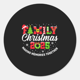 Adesivo Roupa combinando para o Natal em família 2025 esqu