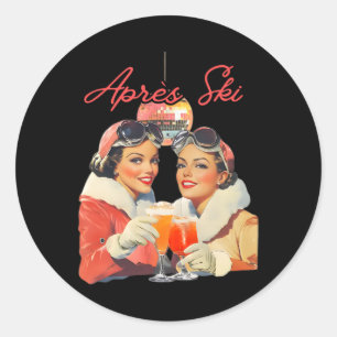 Adesivo Roupa de Apos-Eski dos Anos 80 Homens Mulheres Esq