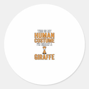 Adesivo Roupa de girafa engraçada vetor camisa design_1