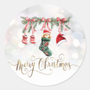 Adesivo Roupa de Natal do ursinho bebê Papai Noel