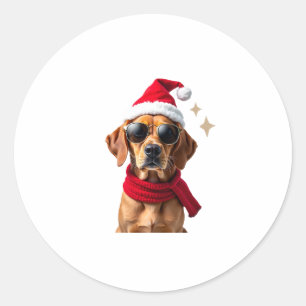 Adesivo Roupa de Natal Luzes de Natal de Cachorro Boxer En