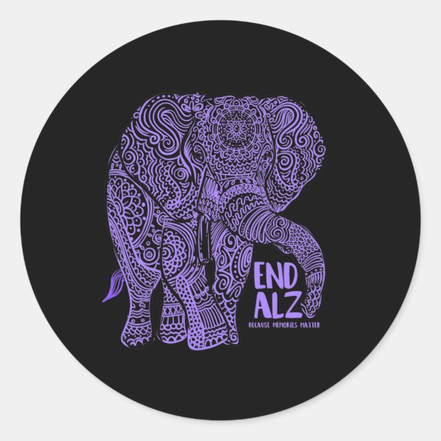 Adesivo Roupa e gi da Consciência do Elefante Roxo (Frente)