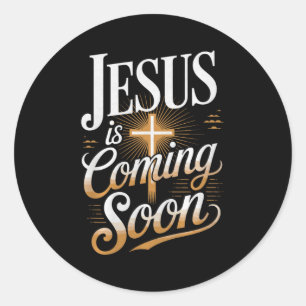 Adesivo Roupas Cristãs Ousadas Jesus Está Chegando Prêmio