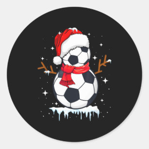 Adesivo Roupas de Boneco de Neve de Futebol, Homens Natal 