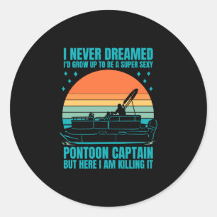 Adesivo Roupas de bota masculina capitão engraçado barco d