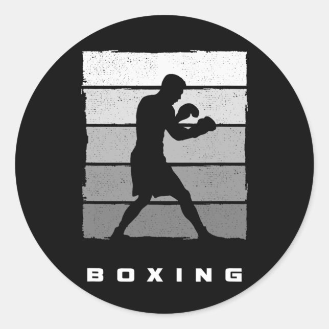Adesivo Roupas de Boxe - Boxer Boxe 1  (Frente)