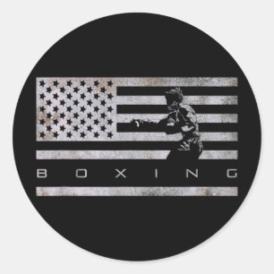 Adesivo Roupas de Boxe com Bandeira Americana - Boxe 1 