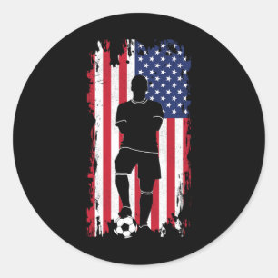 Adesivo Roupas de futebol com bandeira americana - Futebol