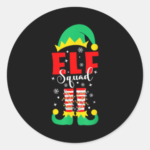 Adesivo Roupas de Natal da Família Elfo Combinando Piadas