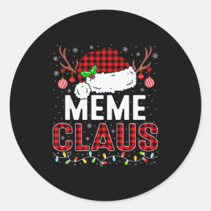 Adesivo Roupas de Natal Meme Claus Família Combinando Pija