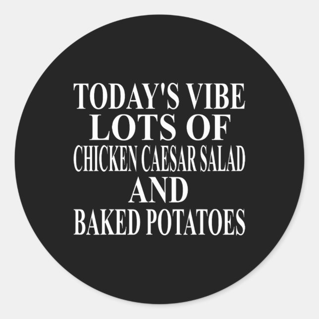 Adesivo Roupas de Salada Caesar de Frango Ótimo Batata Eng (Frente)
