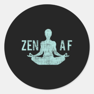 Adesivo Roupas de Yoga Fofas Zen Presentes Engraçados Para
