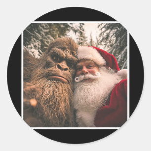 Adesivo Roupas Divertidas Fofas Pé Grande Papai Noel Selfi