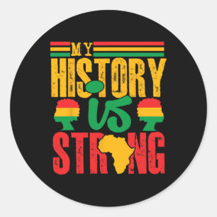 Adesivo Roupas do Mês da História Negra Minha História É F
