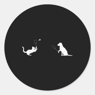 Adesivo Roupas engraçadas de design de gato e cachorro de