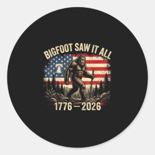 Adesivo Roupas patrióticas bigfoot 1776-2026 250 anos