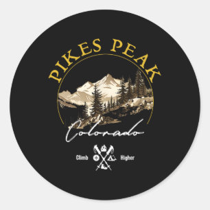 Adesivo Roupas Retro Vintage Pikes Peak - Souvenir Pikes P