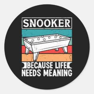 Adesivo Roupas Snooker Para Os Homens Porque A Vida Precis