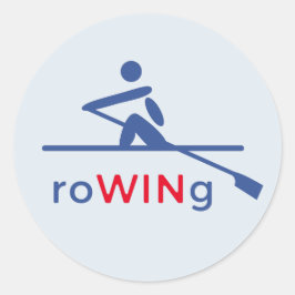 Adesivo RoWINg azul motivacional