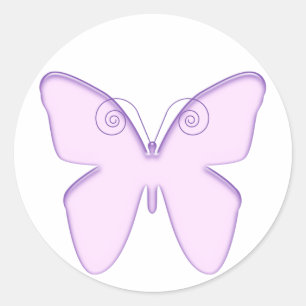 Adesivo roxo da borboleta