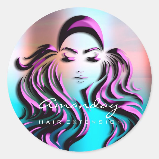 Adesivo Roxo da extensão das braçadeiras Roxo (Frente)