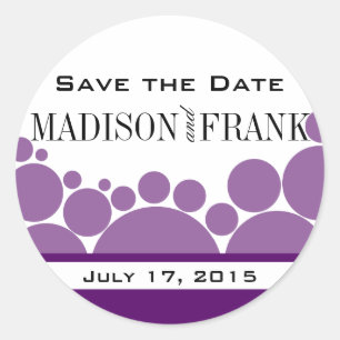 Adesivo Roxo da parada   das bolinhas