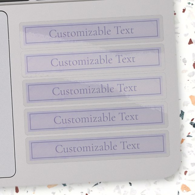 Adesivo Roxo de Lavanda Leve Elegante Personalizável (Criador carregado)