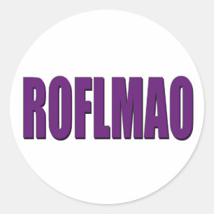 Adesivo Roxo de ROFLMAO