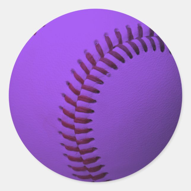 Adesivo Roxo do basebol (Frente)