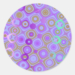 Adesivo "Roxo Dotty 1" cartão