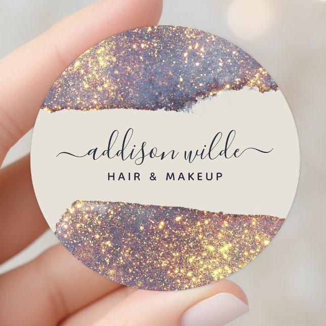 Adesivo Roxo Dourado Iridescente Glam Glitter (Criador carregado)
