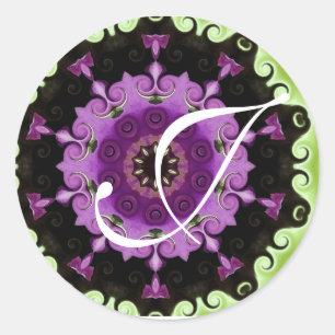 Adesivo roxo e verde por toda a parte