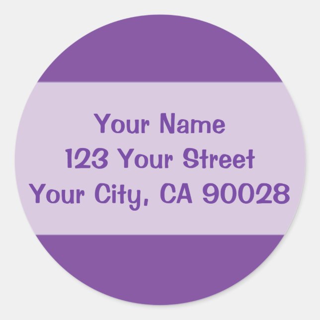 Adesivo roxo escuro (Frente)