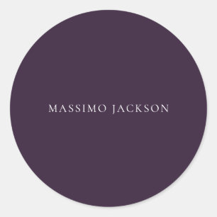 Adesivo Roxo Escuro Minimalista Simples Moderno