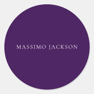 Adesivo Roxo Escuro Minimalista Simples Moderno 