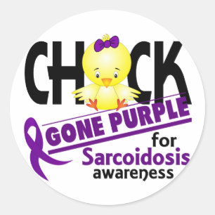 Adesivo Roxo ido pintinho 2 do Sarcoidosis