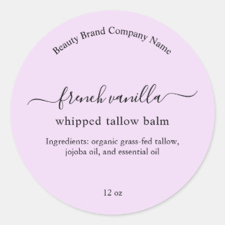 Adesivo Roxo Lavanda Personalizado Minimalista Simples Bel