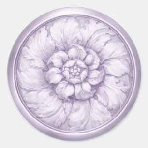 Adesivo Roxo Olhar Entalado Barroco Antigo 12